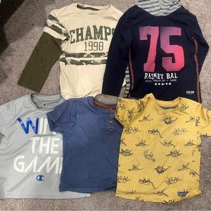 5pc Boys set shirts top tee